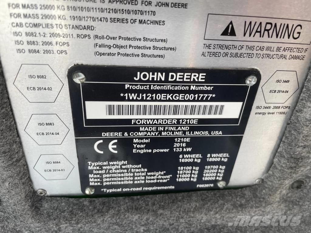 John Deere 1210 E Porteur
