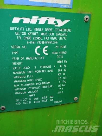 Niftylift HR 28 Nacelles articulées