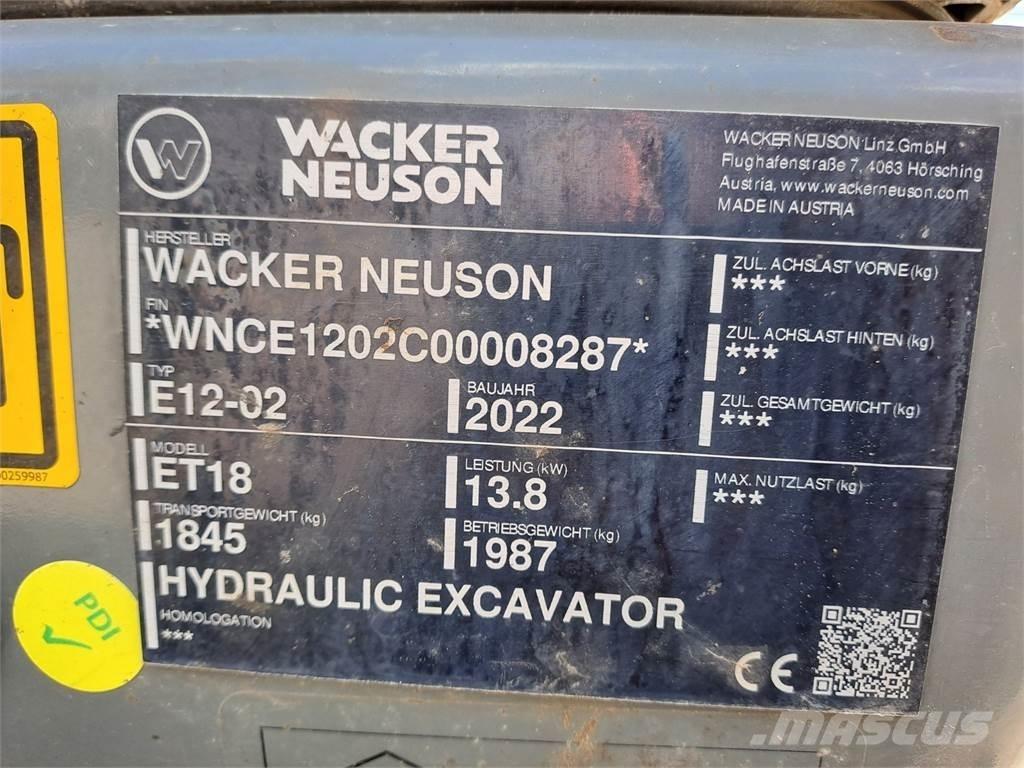 Wacker Neuson ET18 Pelle sur chenilles