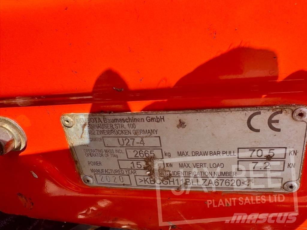 Kubota U 27-4 Mini pelle < 7t