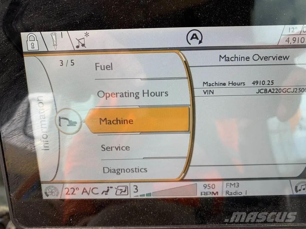 JCB JS220X Pelle sur chenilles