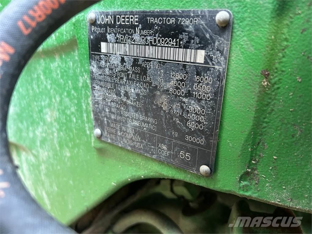 John Deere 7290R Tracteur