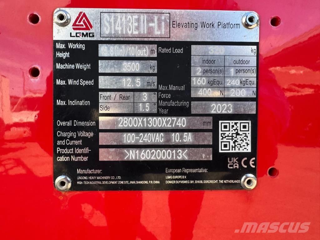 LGMG S 1413 EII Nacelle ciseaux