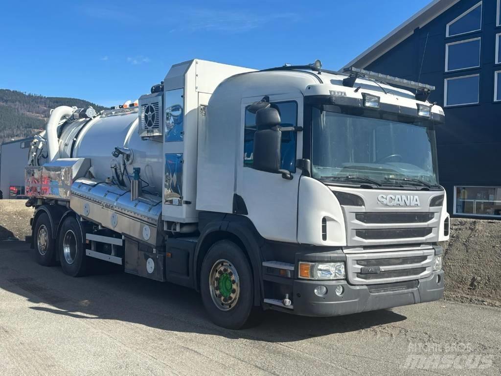 Scania P 400 Camion aspirateur, Hydrocureur