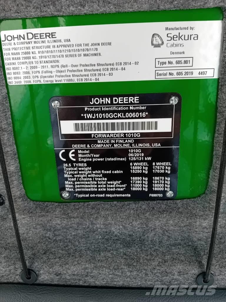 John Deere 1010G Porteur