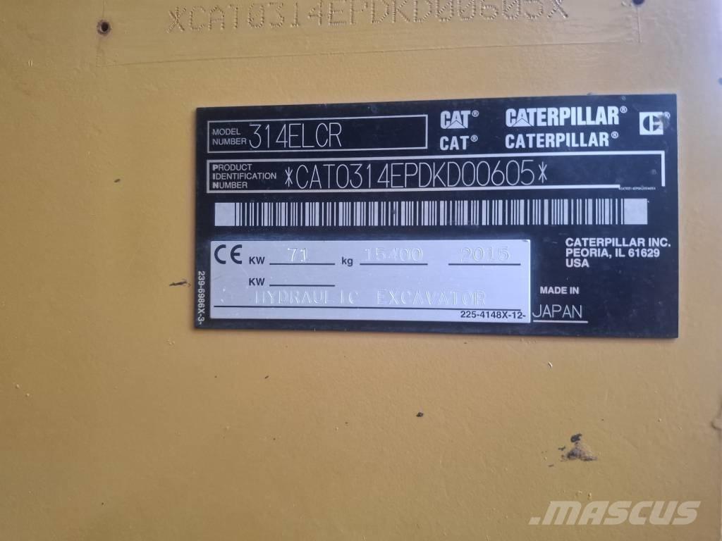 CAT 314 E LCR Pelle sur chenilles