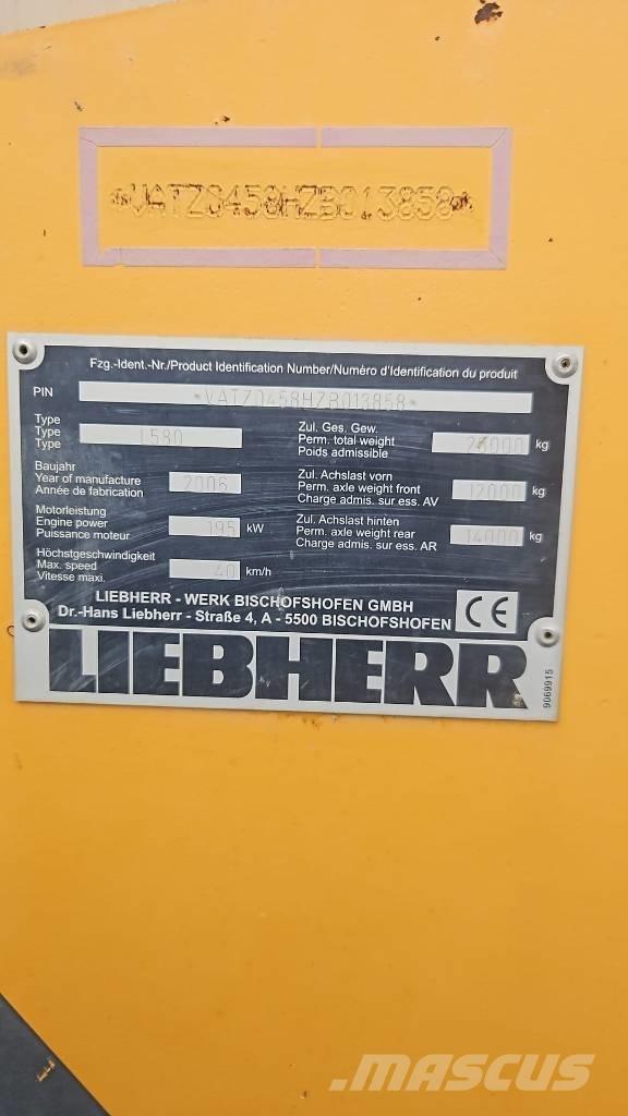 Liebherr L 580 Chargeuse sur pneus