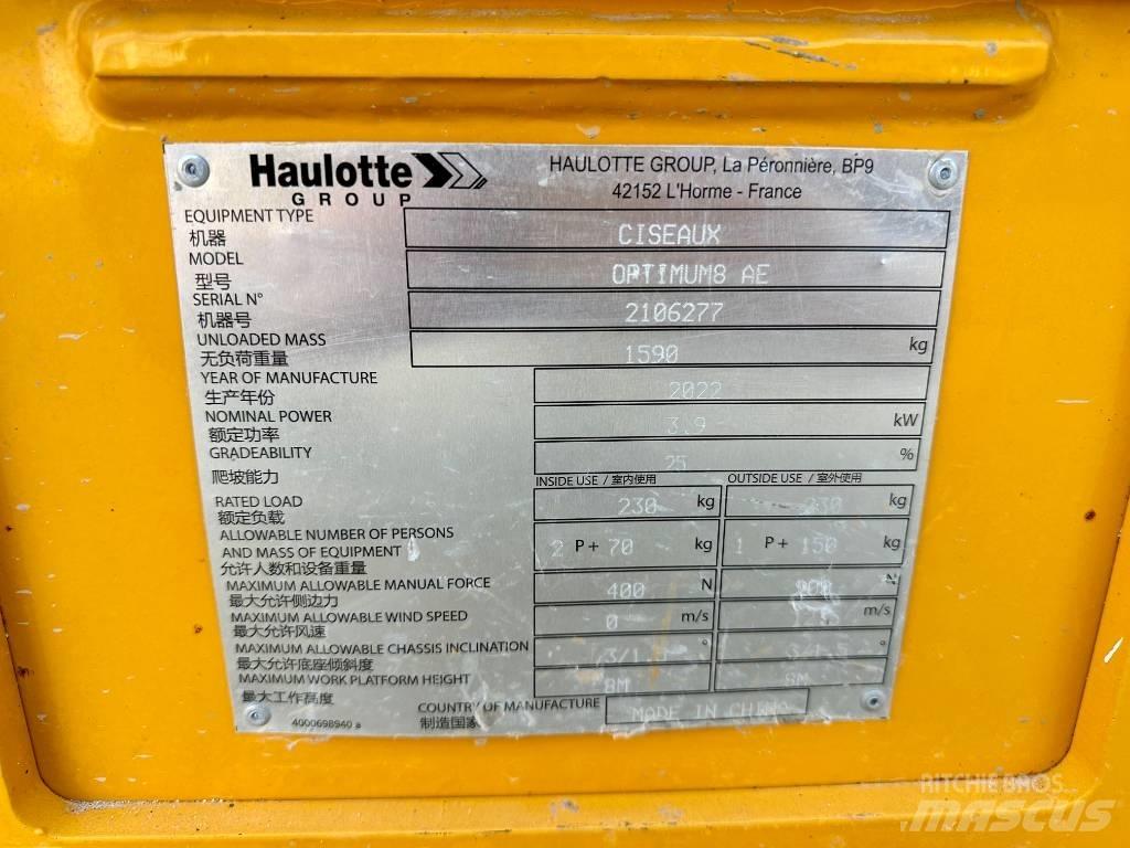 Haulotte OPTIMUM 8 Nacelle ciseaux