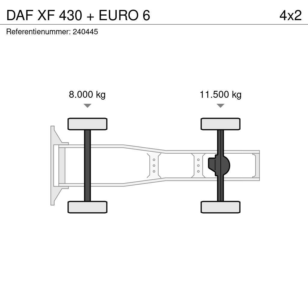 DAF XF 430 + EURO 6 Tracteur routier