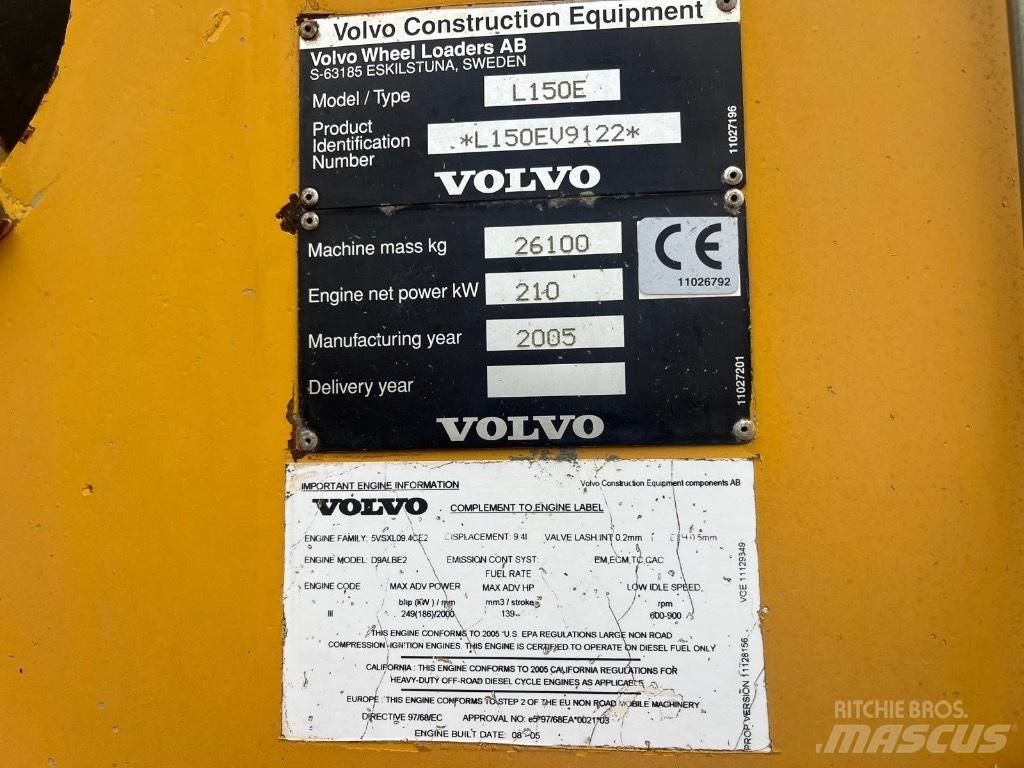 Volvo L 150 E Chargeuse sur pneus