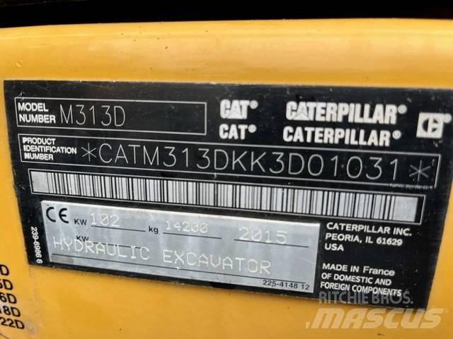 CAT M 313 D Pelle sur pneus