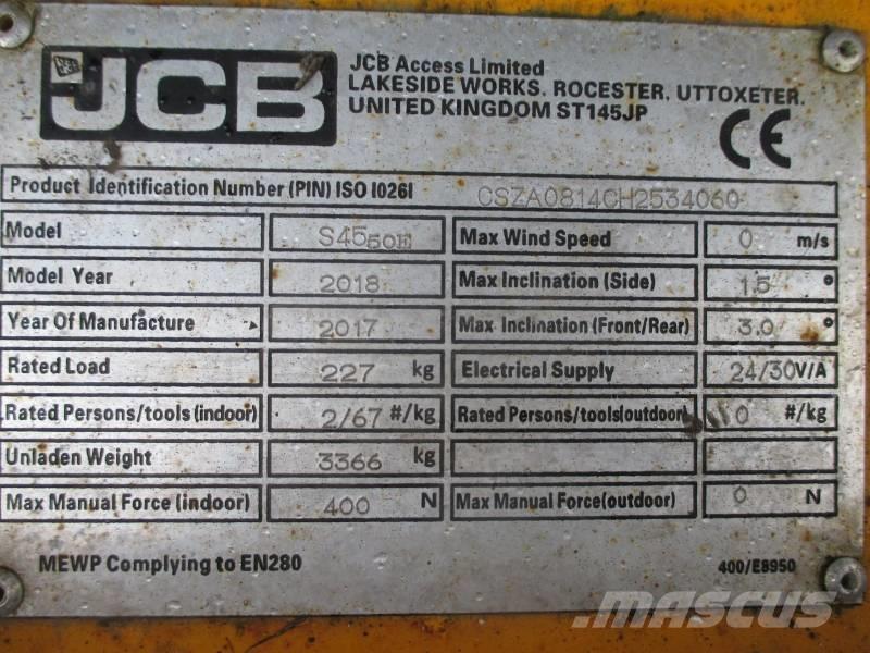 JCB S4550E Nacelle ciseaux