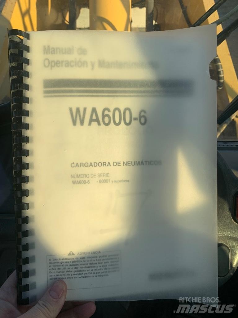 Komatsu Wa600-6 Chargeuse sur pneus