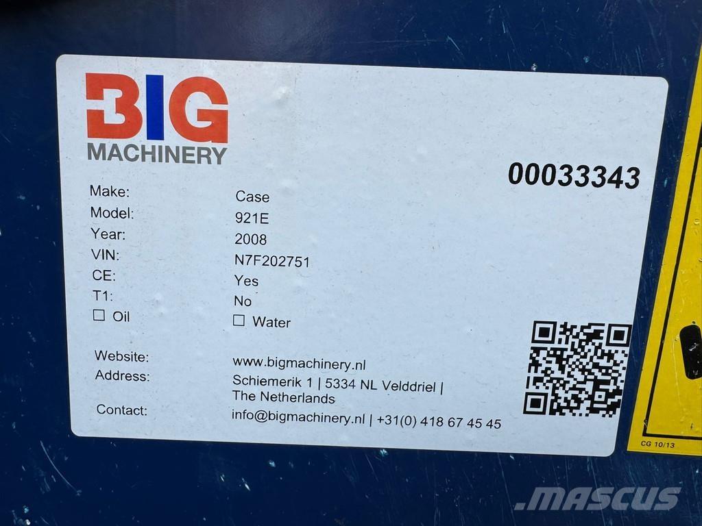 CASE 921E Chargeuse sur pneus