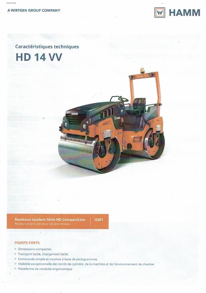 Hamm HD 14 VV Rouleaux tandem
