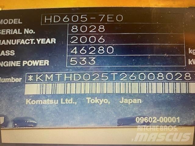 Komatsu HD 605-7 Tombereau rigide