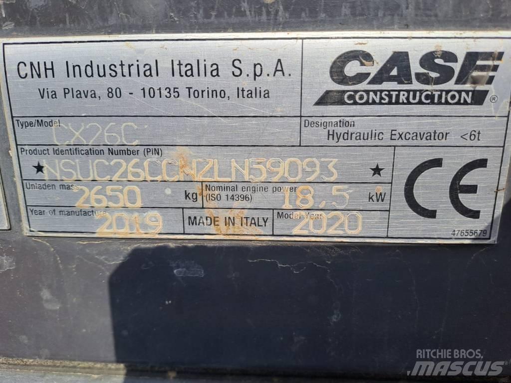 CASE CX 26 C Mini pelle < 7t