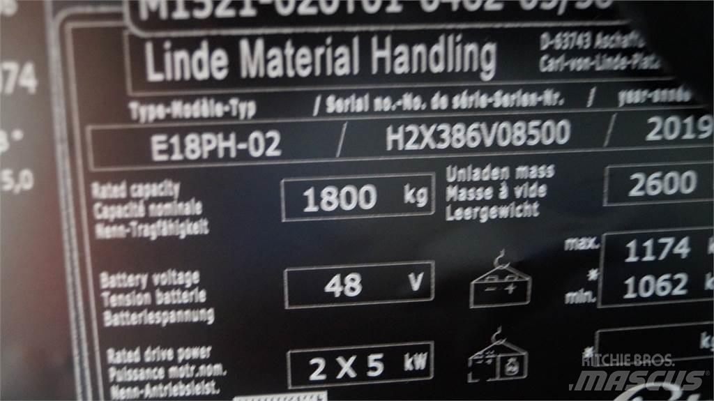 Linde E18PH Chariots élévateurs électriques