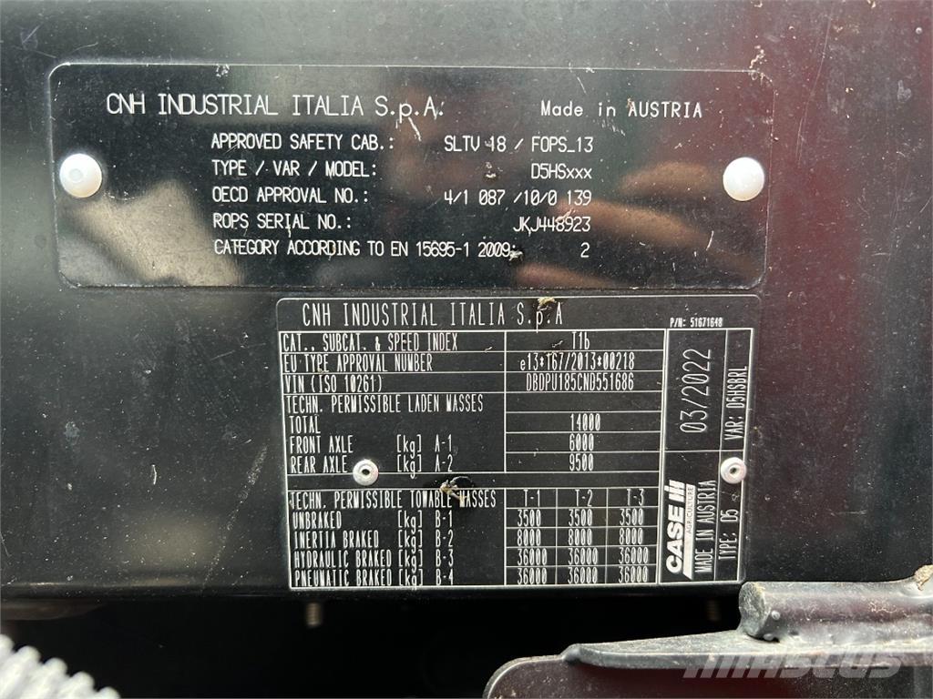 CASE Puma 185 CVX Tracteur