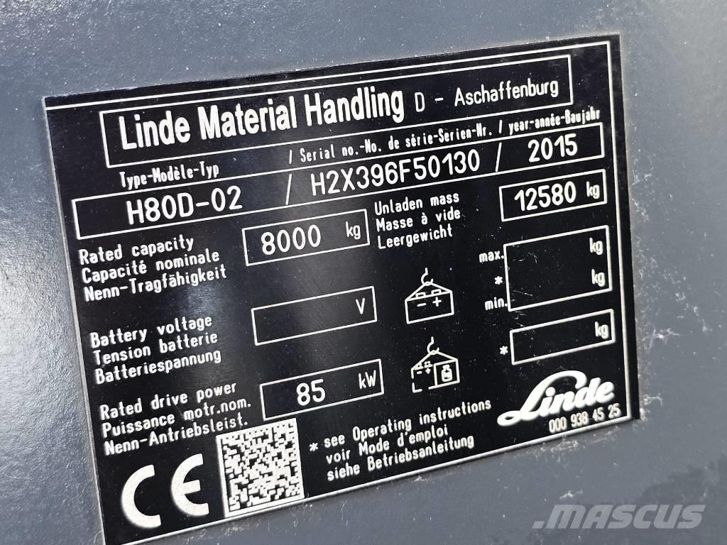 Linde H80D-02 Chariots diesel