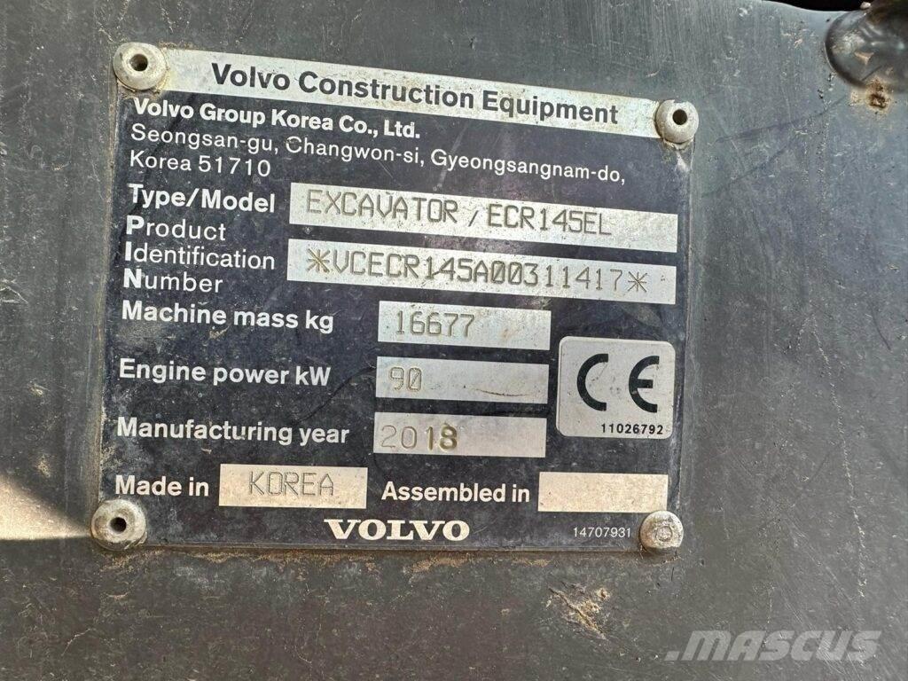 Volvo ECR145EL Pelle sur chenilles