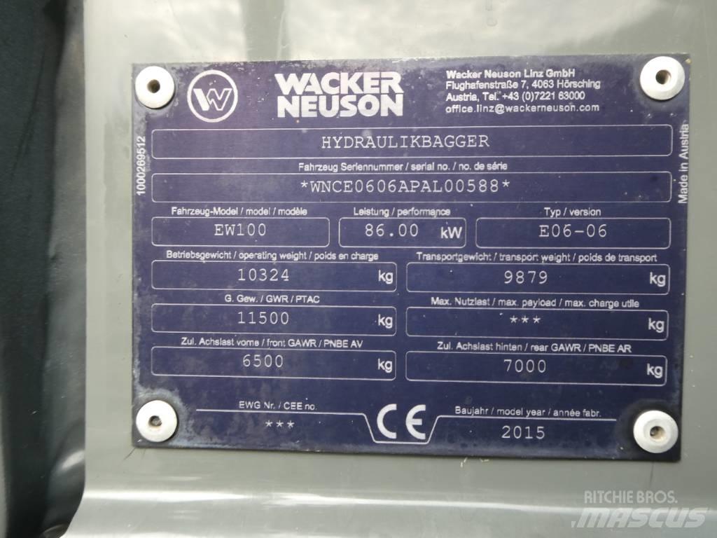 Wacker Neuson EW 100 Pelle sur pneus