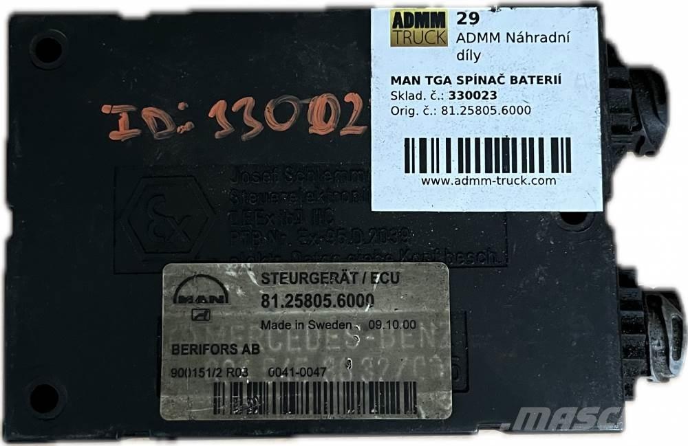 MAN TGA SPÍNAČ BATERIÍ Transport - Autres