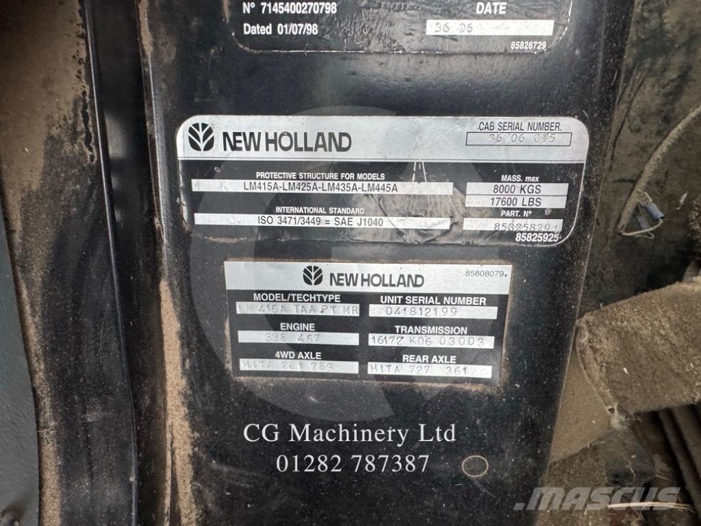 New Holland LM 415 A Télescopique agricole
