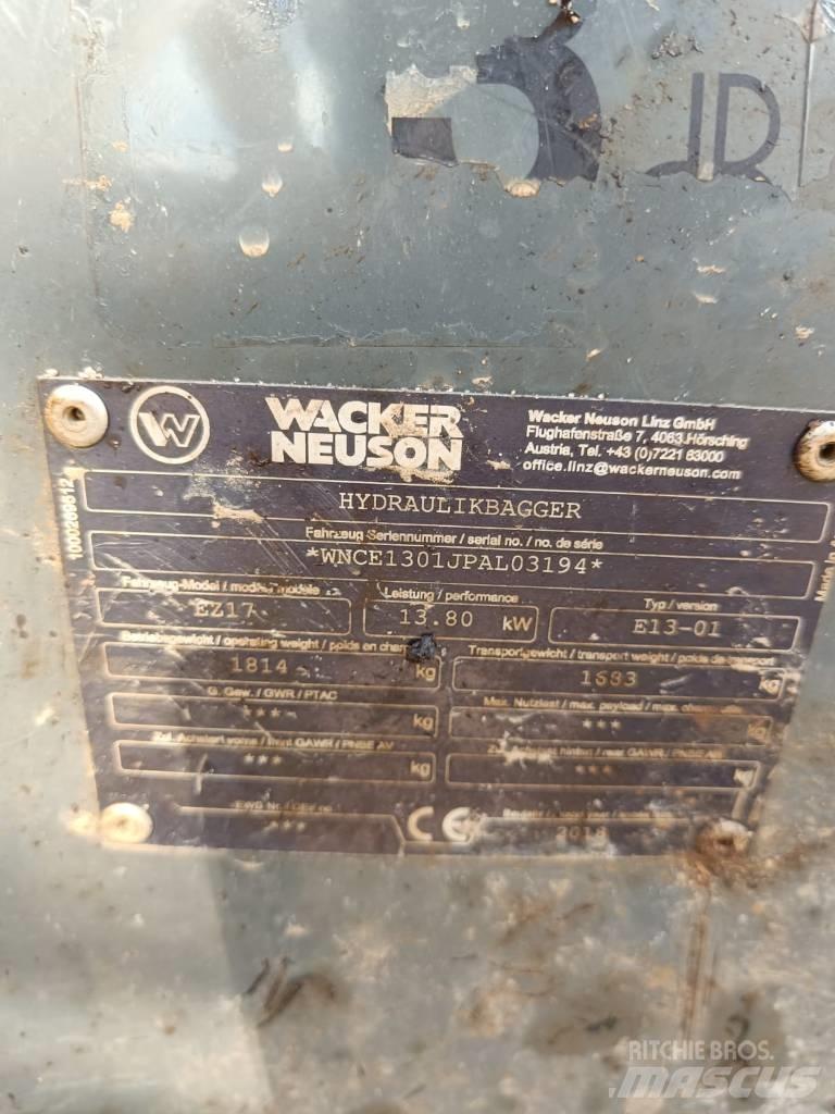 Wacker Neuson EZ 17 Mini pelle < 7t
