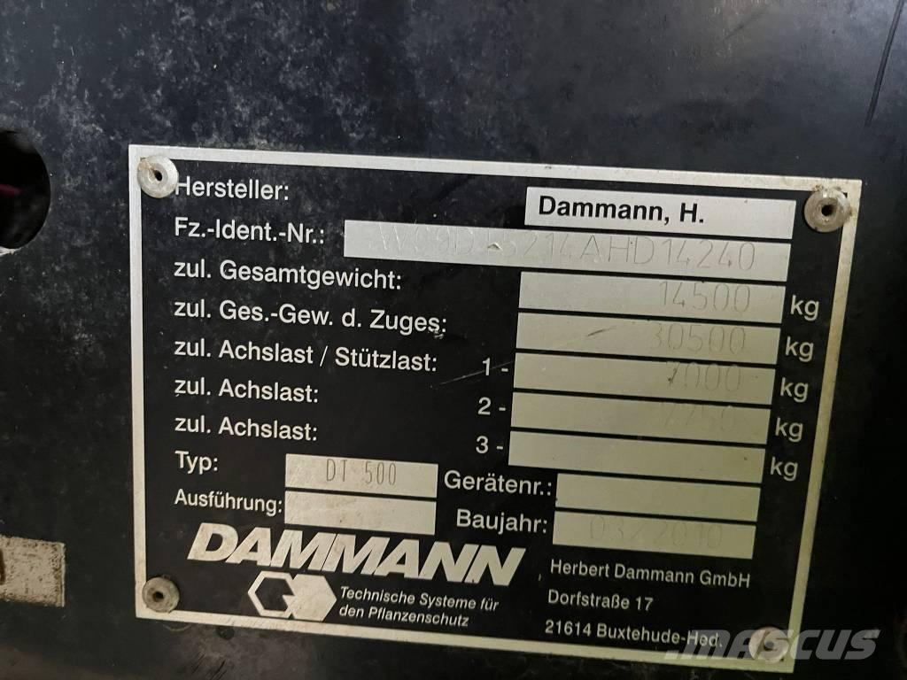 Dammann DT 500 Pulvérisateurs automoteurs