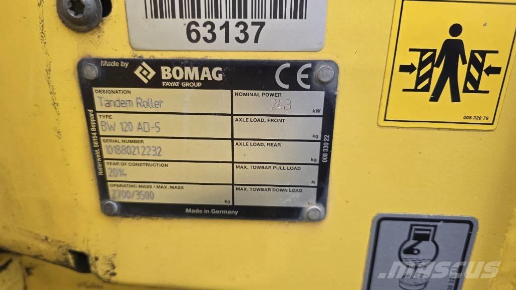 Bomag BW120-5 Rouleaux tandem