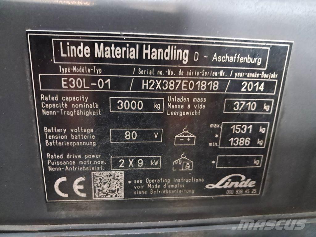 Linde E30L-01 Chariots élévateurs électriques