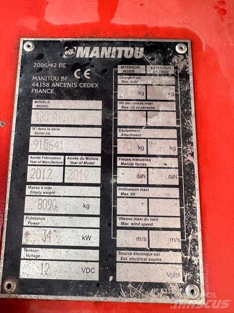 Manitou ATJ180 Nacelles articulées