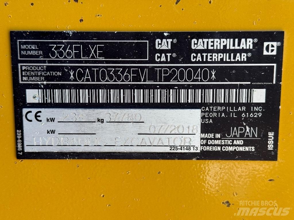 CAT 336 FL Pelle sur chenilles