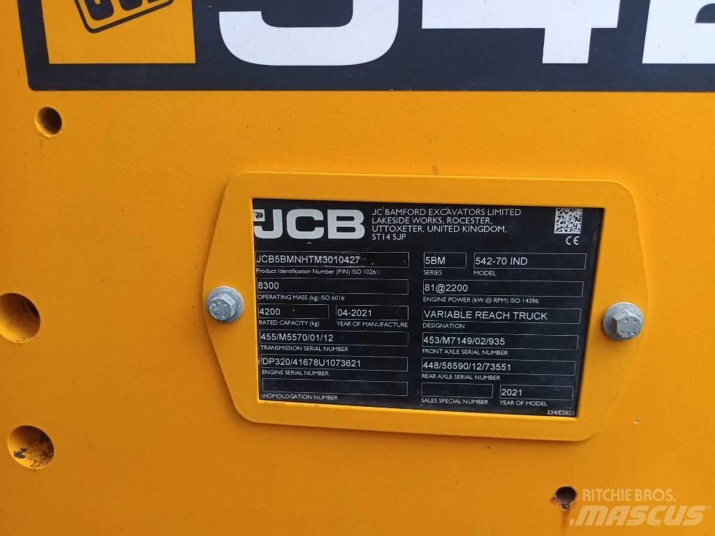 JCB 542-70 IND Chargeuse télescopique sur pneus