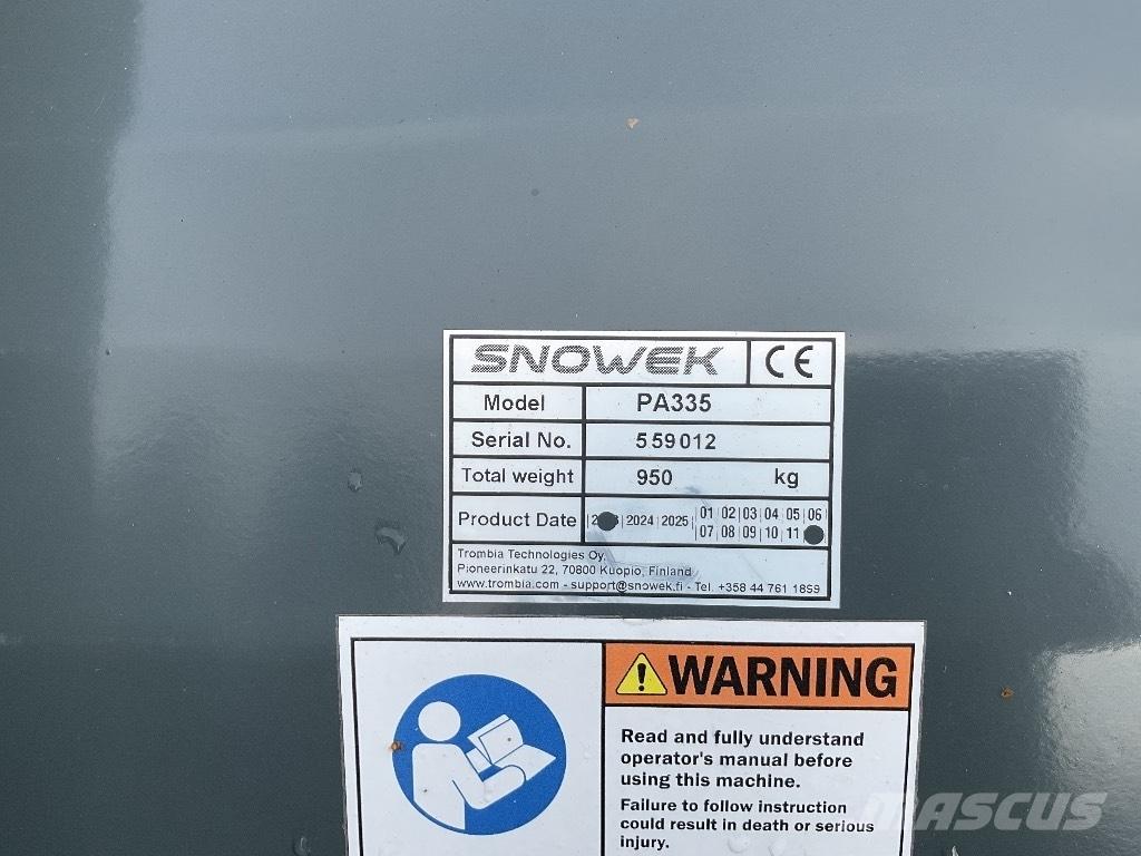 Snowek PA335 Chasse neige
