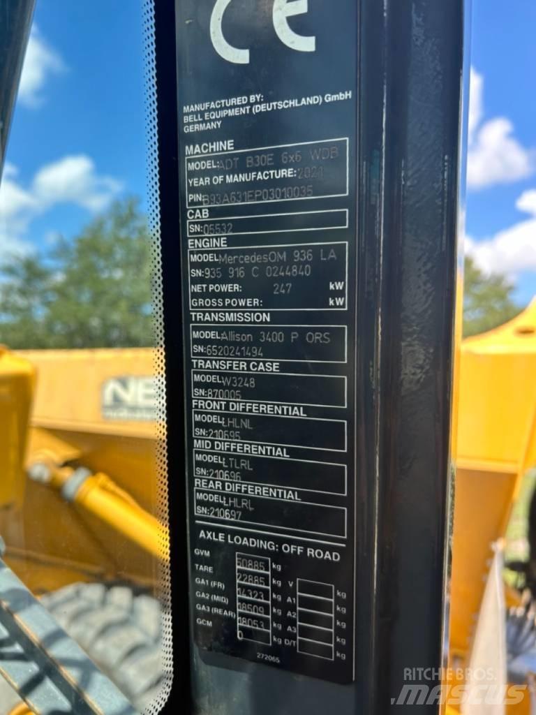 Bell B30E Tombereau articulé