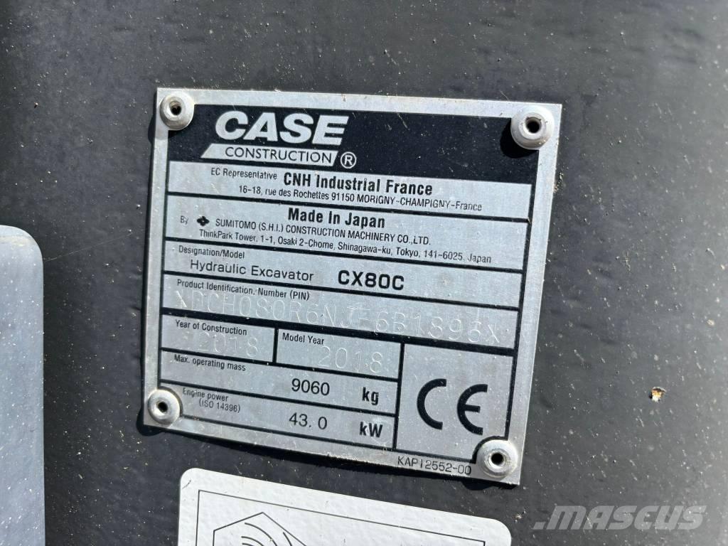 CASE CX 80 C Mini pelle 7t-12t