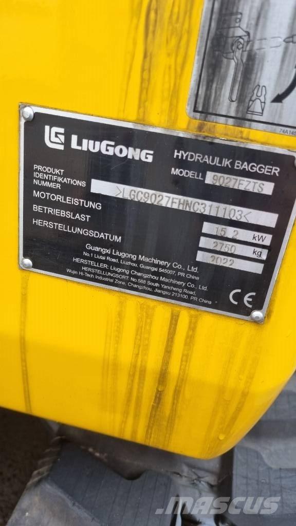 LiuGong 9027 F Mini pelle < 7t