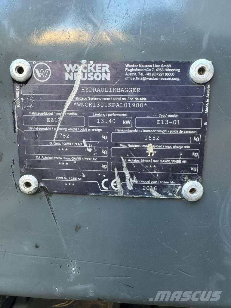 Wacker Neuson EZ 17 Mini pelle < 7t