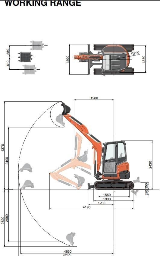 Kubota U 27-4 Mini pelle < 7t