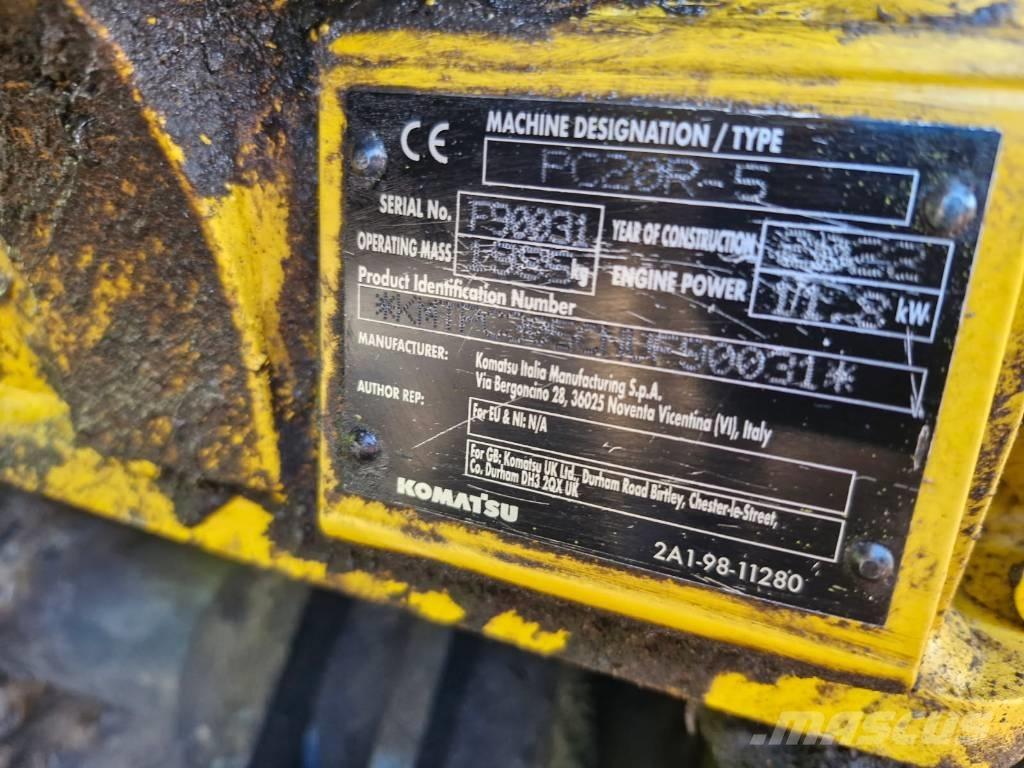 Komatsu PC 20 R-5 Mini pelle < 7t