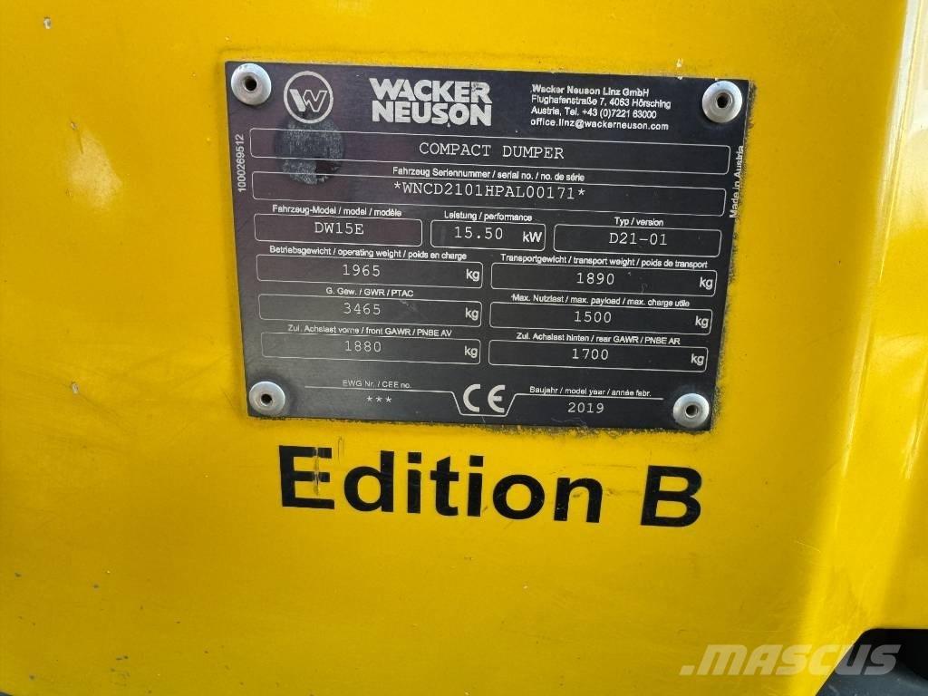 Wacker Neuson DW15e Mini tombereau