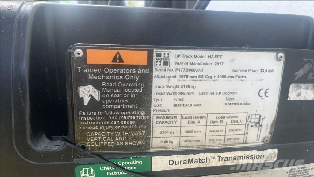 Hyster H 2.5 FT Chariots diesel