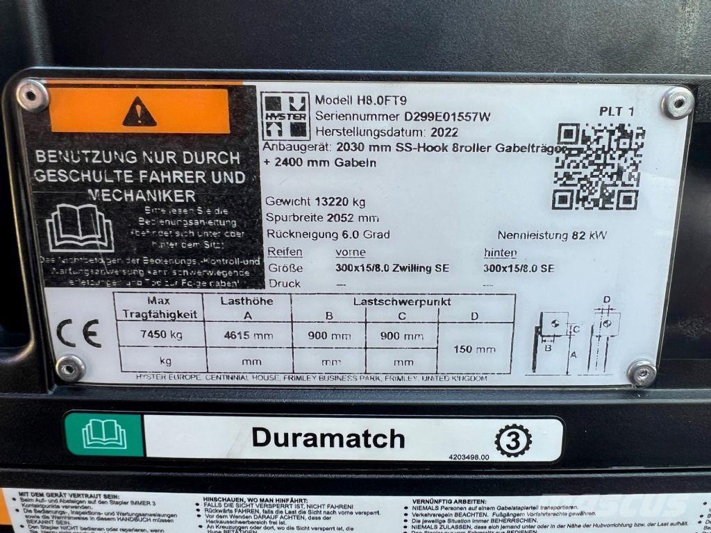 Hyster H 8.0 FT9 Chariots diesel