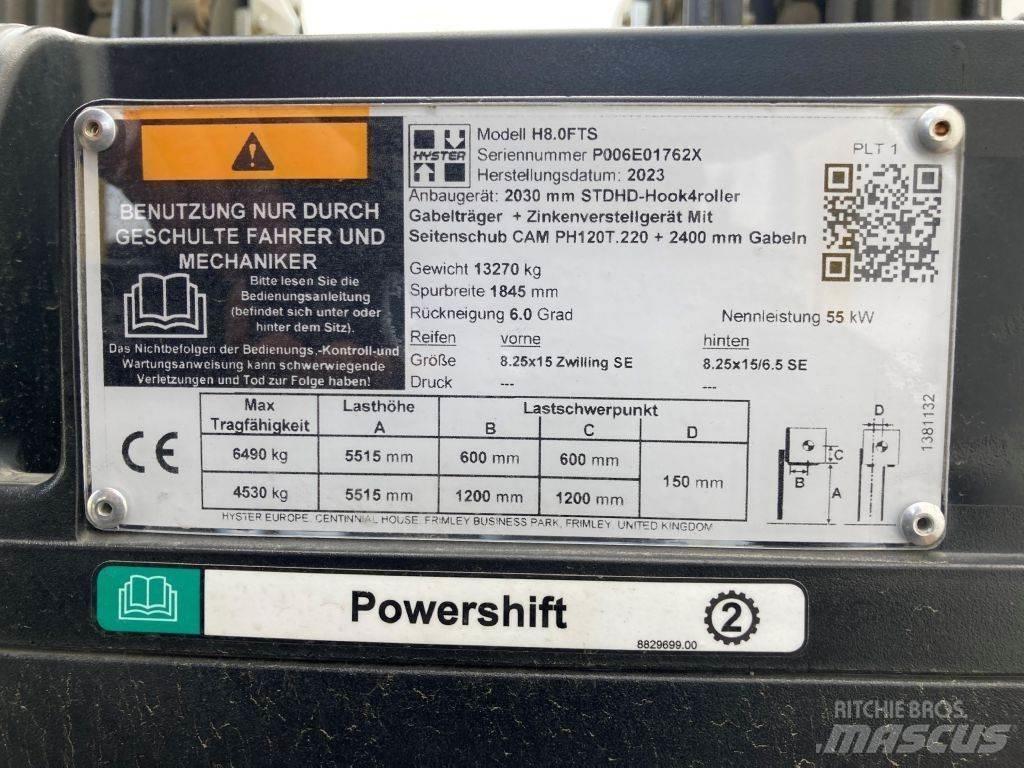 Hyster H 8.0 FTS Chariots diesel