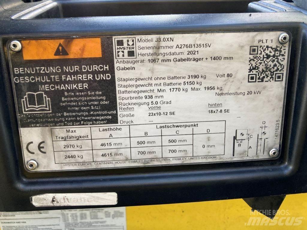 Hyster J 3.0 XN Chariots élévateurs électriques