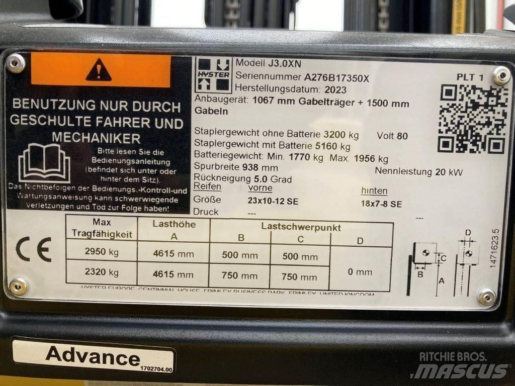 Hyster J 3.0 XN Chariots élévateurs électriques