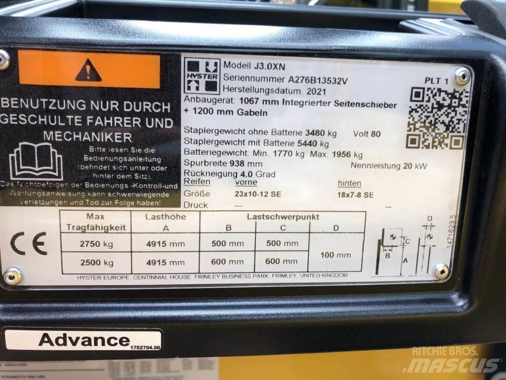 Hyster J 3.0 XN Chariots élévateurs électriques
