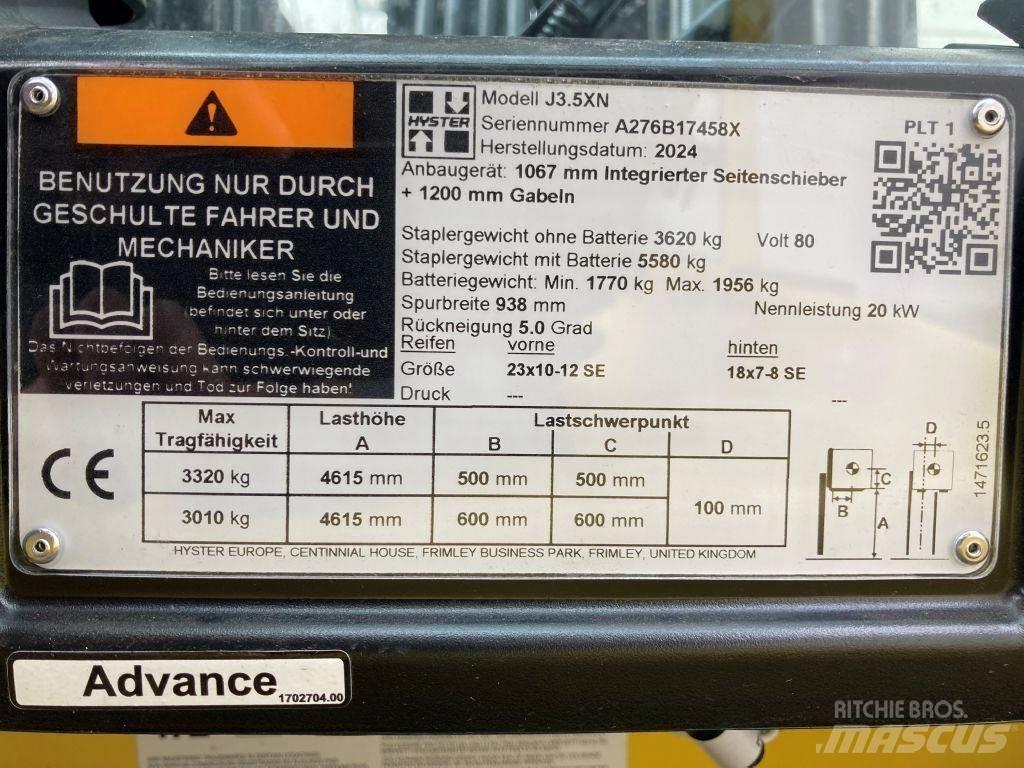Hyster J 3.5 XN Chariots élévateurs électriques